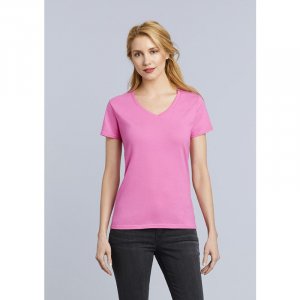 Premium Cotton dames T-shirt met V-hals